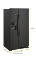 33-inch Wide Side-by-Side Refrigerator - 21 cu. ft