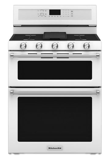 30-Inch 5 Burner Gas Double Oven Convection Range