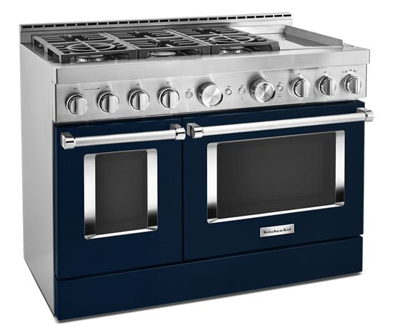  KitchenAid® 48'' Smart Commercial-Style Gas Range with Griddle
