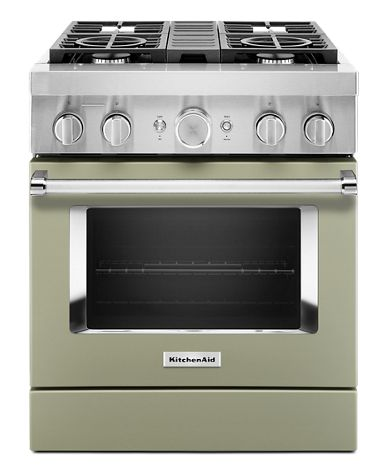 KitchenAid® 30'' Smart Commercial-Style Dual Fuel Range with 4 Burners