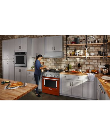 KitchenAid® 30'' Smart Commercial-Style Dual Fuel Range with 4 Burners