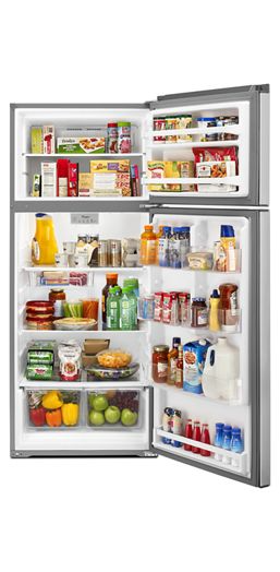 28-inch Wide Refrigerator Compatible With The EZ Connect Icemaker Kit – 18 Cu. Ft.