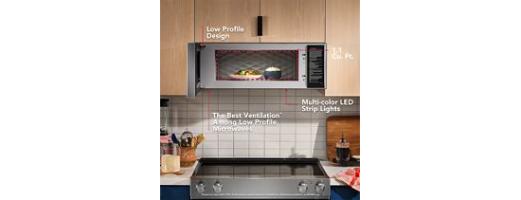 Smart Low Profile Microwave Hood Combination with Dual Fan Ventilation