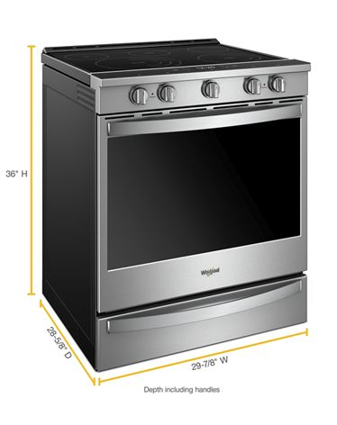 6.4 cu. ft. Smart Slide-in Electric Range with Air Fry, when Connected