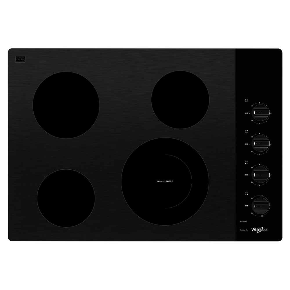 30-inch Electric Ceramic Glass Cooktop with Dual Radiant Element