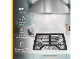 30-inch Gas Cooktop with SpeedHeat™ Burners