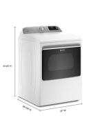Smart Top Load Gas Dryer with Extra Power - 7.4 cu. ft.
