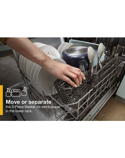 Large Capacity Dishwasher with Tall Top Rack