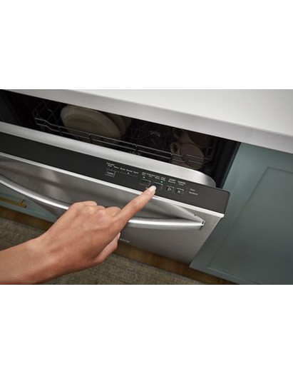 Quiet Dishwasher with 3rd Rack and Pocket Handle