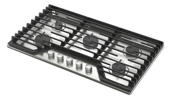36-inch Gas Cooktop with Fifth Burner