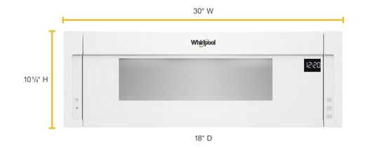 1.1 cu. ft. Low Profile Microwave Hood Combination