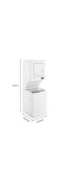 1.6 cu.ft Electric Stacked Laundry Center 6 Wash cycles and AutoDry™