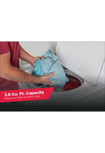 Large Capacity Top Load Washer with High-Efficiency Agitator