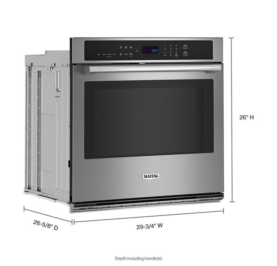 30-inch Single Wall Oven with Air Fry and Basket - 5.0 cu. ft.