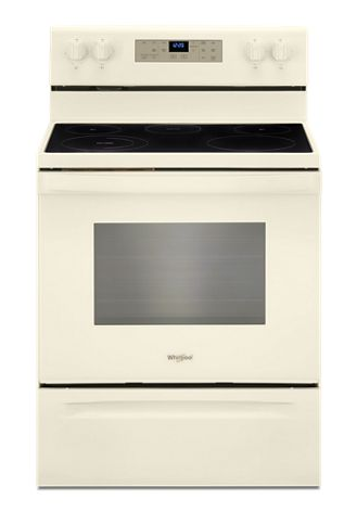 5.3 cu. ft. Whirlpool® electric range with Frozen Bake™ technology.