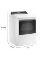 7.4 cu. ft. Top Load Electric Dryer with Intuitive Controls