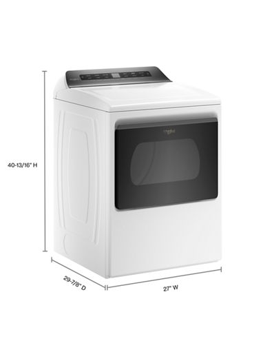 7.4 cu. ft. Top Load Electric Dryer with Intuitive Controls