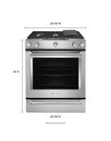30-Inch 5 Burner Gas Convection Slide-In Range with Baking Drawer