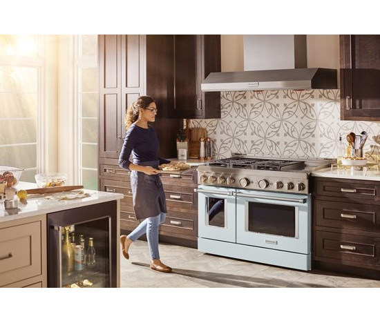  KitchenAid® 48'' Smart Commercial-Style Gas Range with Griddle