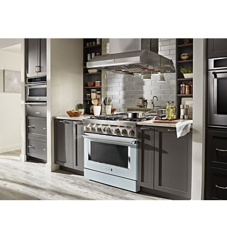 KitchenAid® 36'' Smart Commercial-Style Dual Fuel Range with 6 Burners