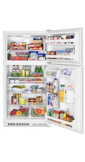 33-Inch Wide Top Freezer Refrigerator with PowerCold® Feature- 21 Cu. Ft.