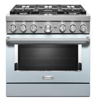 KitchenAid® 36'' Smart Commercial-Style Dual Fuel Range with 6 Burners
