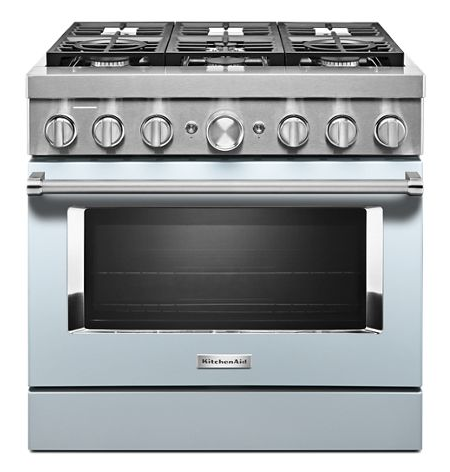 KitchenAid® 36'' Smart Commercial-Style Dual Fuel Range with 6 Burners