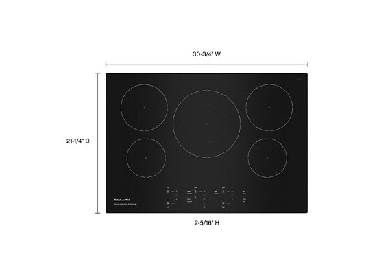 30-Inch 5-Element Sensor Induction Cooktop