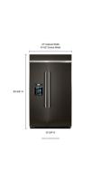29.5 cu. ft 48-Inch Width Built-In Side by Side Refrigerator with PrintShield™ Finish