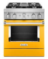 KitchenAid® 30'' Smart Commercial-Style Dual Fuel Range with 4 Burners