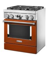 KitchenAid® 30'' Smart Commercial-Style Dual Fuel Range with 4 Burners