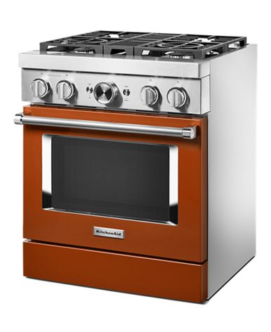 KitchenAid® 30'' Smart Commercial-Style Dual Fuel Range with 4 Burners