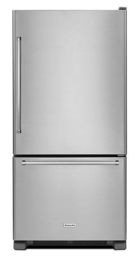 22 cu. ft. 33-Inch Width Full Depth Non Dispense Bottom Mount Refrigerator