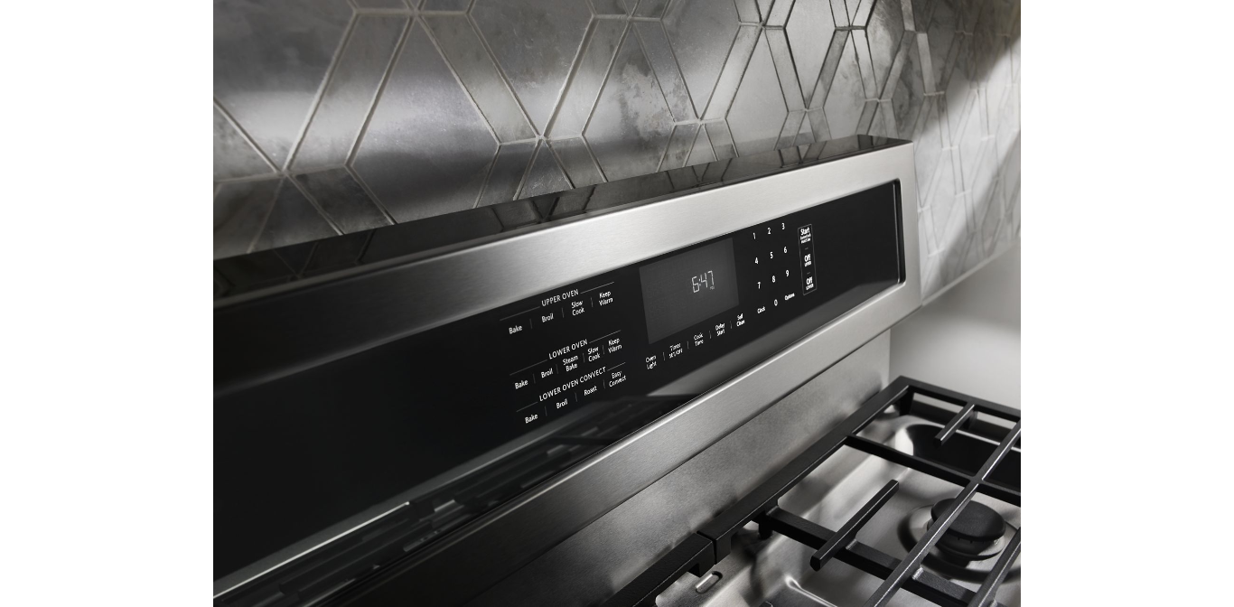 30-Inch 5 Burner Dual Fuel Double Oven Convection Range