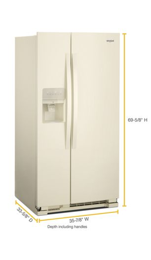 36-inch Wide Side-by-Side Refrigerator - 24 cu. ft.