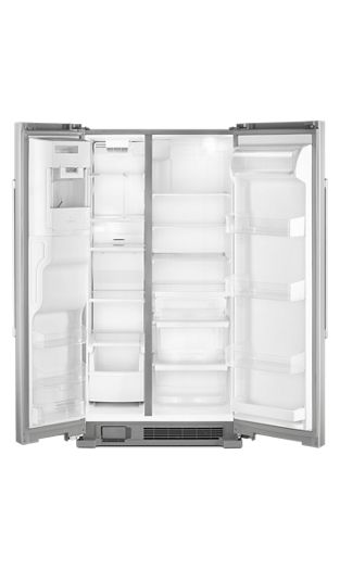 36-Inch Wide Side-by-Side Refrigerator with Exterior Ice and Water Dispenser - 25 Cu. Ft.