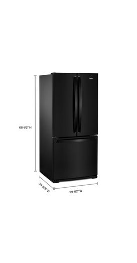 30-inch Wide French Door Refrigerator - 20 cu. ft.