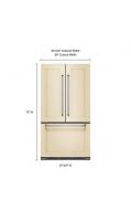22 cu. ft. 36-Inch Width Counter Depth French Door Refrigerator with Interior Dispense