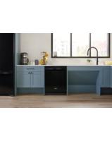 44 dBA ADA Compliant Dishwasher Flush with Cabinets with 3rd Rack