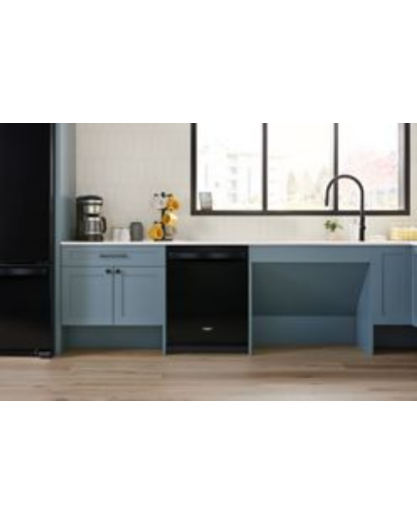 44 dBA ADA Compliant Dishwasher Flush with Cabinets with 3rd Rack