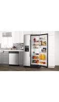 36-inch Side-by-Side Refrigerator with Dual Pad External Ice and Water Dispenser