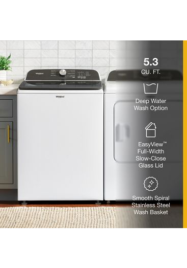 5.3 Cu. Ft. Whirlpool® Top Load Washer with Impeller