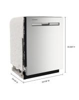 Top control dishwasher with Dual Power Filtration