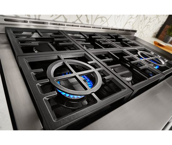  KitchenAid® 48'' Smart Commercial-Style Gas Range with Griddle