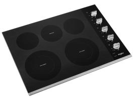 30-inch Electric Ceramic Glass Cooktop with Two Dual Radiant Elements