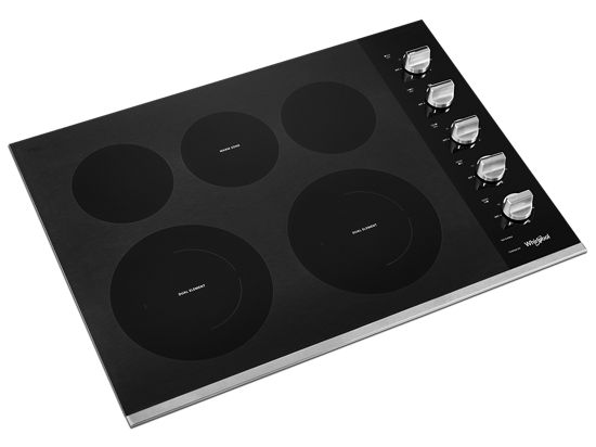 30-inch Electric Ceramic Glass Cooktop with Two Dual Radiant Elements