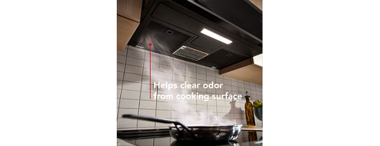 Smart Low Profile Microwave Hood Combination with Dual Fan Ventilation