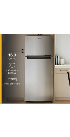 28-inch Wide Top-Freezer Refrigerator - 16.3 Cu. Ft