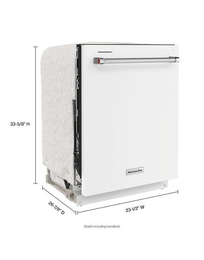 Third Level Utensil Rack Dishwasher with 30+ Total Wash Jets, 39 dBA.