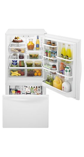 33-inches wide Bottom-Freezer Refrigerator with SpillGuard™ Glass Shelves - 22 cu. ft